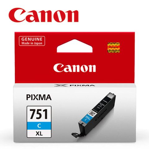 CANON CLI-751XL-C 原廠藍色高容量XL墨水匣◆適用MG5470/MG5570/MG5670/MG6370/MG7570/MX727/MX927/IP7270