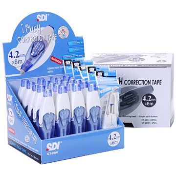 SDI 手牌. CT-205 5mmx6M 修正帶(藍)-10入- PChome 24h購物