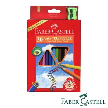 Faber-Castell輝柏 大三角彩色鉛筆3.3mm 30色 /盒(116530)16-116538-30