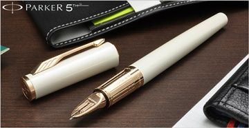 PARKER 派克  2013最新力作第五元素Ingenuity 精英系列 白玉玫瑰金夾新型筆