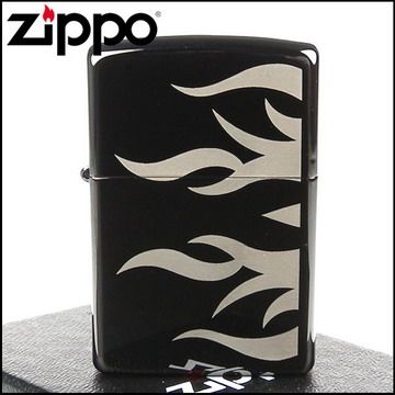 Zippo 美系~Tattoo Flame-火焰雕刻雙面加工打火機