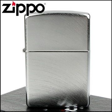 Zippo 美系~Chrome Arch弧形拉絲刷紋鍍鉻打火機