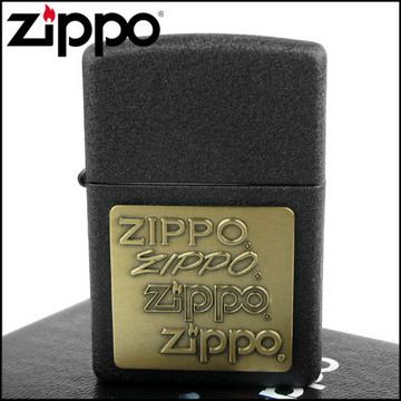 【ZIPPO】美系~四代LOGO-Pewter Emblem(黃銅貼飾)
