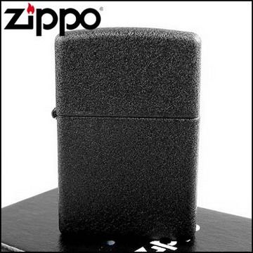 Zippo 美系~Black Crackle黑裂紋烤漆打火機