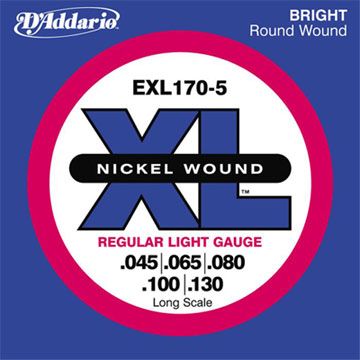 D'Addario DAddario EXL170-5 五弦貝斯套弦