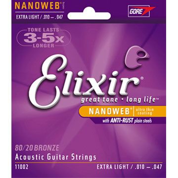 ELIXIR  NANOWEB EXXF-11002 民謠弦 (10~47)