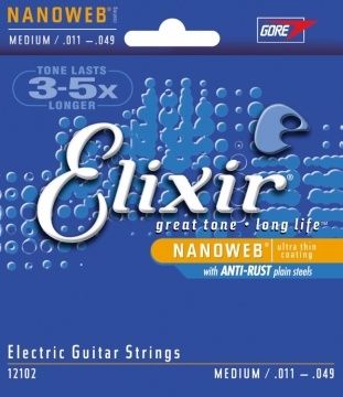 ELIXIR 『電吉他弦』12102 ELIXER高品質腹膜琴弦