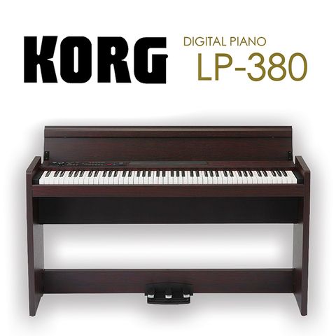 『胡桃木色KORG 數位鋼琴 電鋼琴 LP-380 LP380』