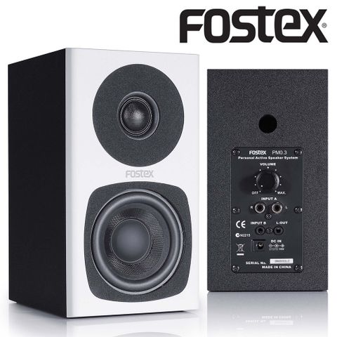 『FOSTEX』多媒體監聽音箱 / PM0.3白色款 公司貨