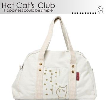 Hot Cat's 日系優質辣貓休閒提袋-米白(7800-101)