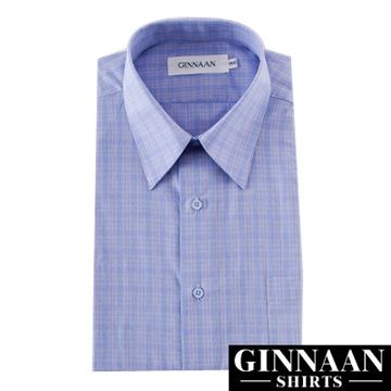 【GINNAAN 】簡約奢華優質選襯衫(漸層藍)