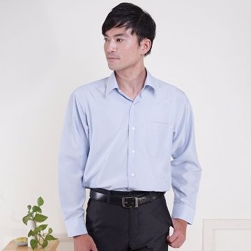 JIA HUEI 長袖男吸濕排汗防皺男襯衫 3158條紋藍 (台灣製造)