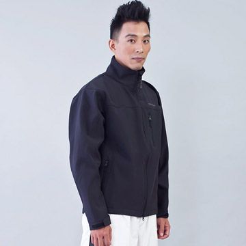 TECL-WOOD 《96613》防風防水透氣保暖Soft Shell(軟殼)外套(黑色)(男)