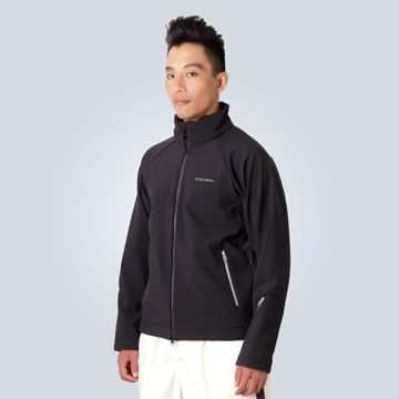 TECL-WOOD 《96576》防風防水透氣保暖Soft Shell(軟殼)夾克(黑色)(男)