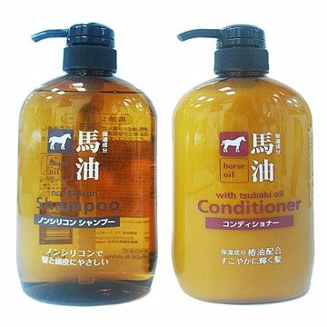 【一品川流】日本馬油洗髮乳-1入/椿花馬油潤髮乳-1入(600ml)