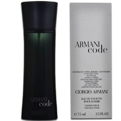GIORGIO ARMANI 亞曼尼 黑色密碼男性淡香水 75ml-Tester包裝