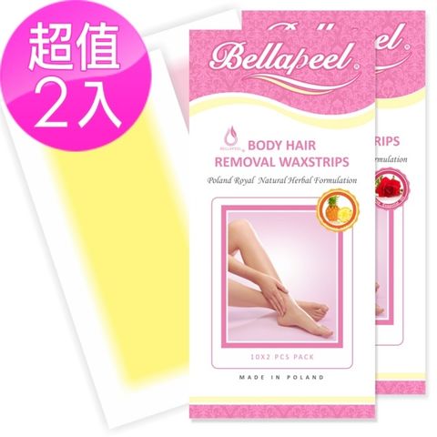 Bellapeel 蓓拉佩爾 除毛蠟紙 雙入組 (玫瑰1盒+鳳梨1盒)  除腋下四肢毛髮