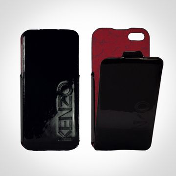 KENZO 高田賢三 Glossy系列 iPhone5 /5S亮面皮革保護套