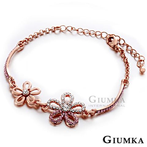 GIUMKA 手鍊甜蜜花精靈玫金