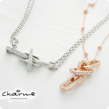【Charme】晶漾幾何系列三 奢華風情人時尚對鍊組