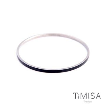 TiMISA《活力漾彩-黑》純鈦手環