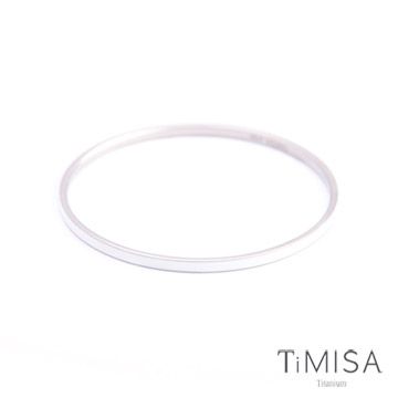 TiMISA《活力漾彩-白》純鈦手環