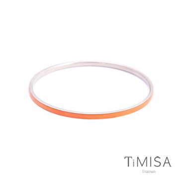 TiMISA《活力漾彩-亮橘》純鈦手環