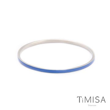 TiMISA《活力漾彩-靛藍》純鈦手環