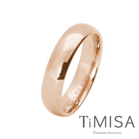 TiMISA 純鈦美學 《簡單生活-玫瑰金》純鈦戒指