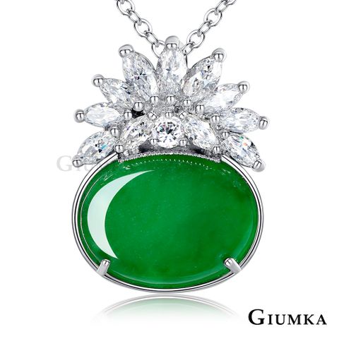 GIUMKA 項鍊女翡翠玉福氣滿滿