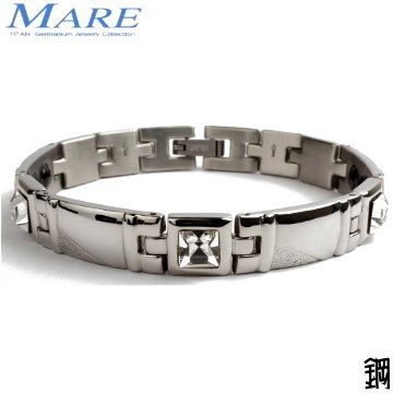 MARE 【-316L白鋼系列】巴洛克風(白鋯石)寬 款