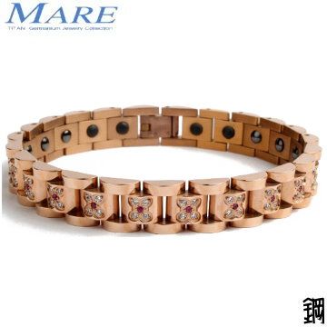 MARE 【-316L白鋼系列】蠔式(玫金蝴蝶紅鑽)窄 款