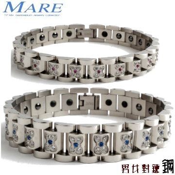 MARE 【-316L白鋼男女對練】系列蠔式 蝴蝶爪鑲鑽 款