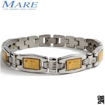 MARE 【-316L白鋼系列】金箔(媽祖彿像圖) 寬 款