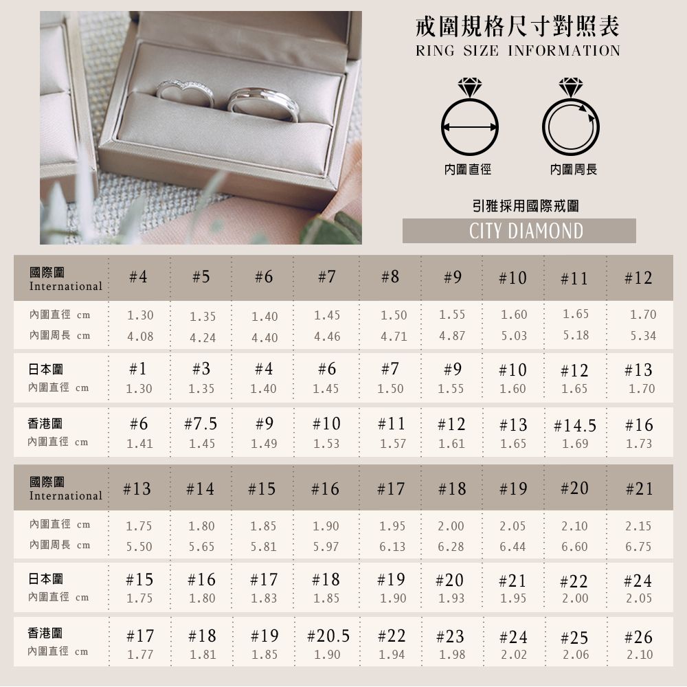 City Diamond 引雅 『湖光戀人』天然鑽石10分白K金戒指 鑽戒
