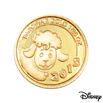 Disney 迪士尼 金飾 2015羊年紀念金幣 1/25盎司