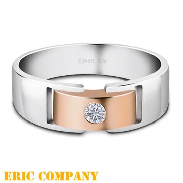 EM 【 eileen me】班尼特~18K雙色金對戒-男戒