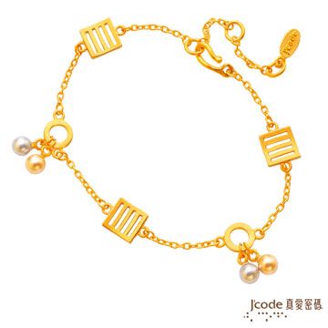 Jcode 真愛密碼 Jcode-愛情電波純金手鍊
