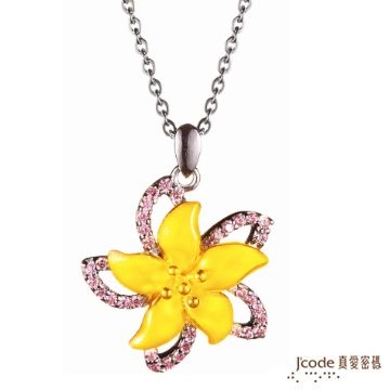 Jcode 真愛密碼 Jcode-晶亮梧桐 純金+925純銀墜飾