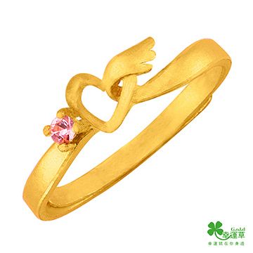 幸運草  專屬天使 9999純金女戒
