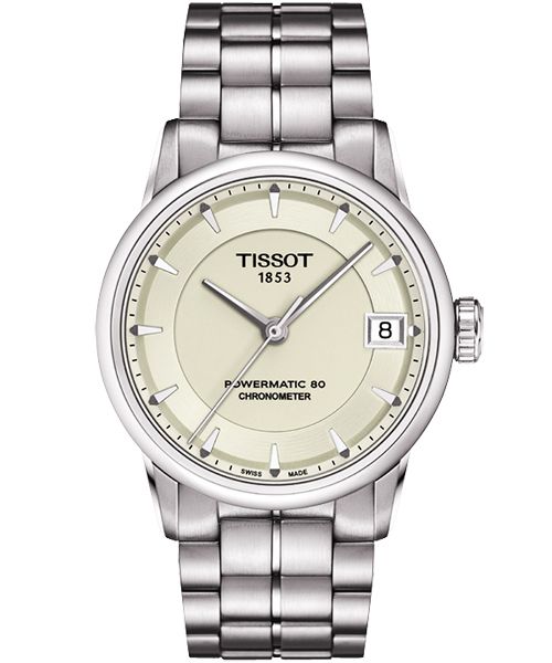 TISSOT T-Classic Luxury 天文台認證機械腕錶-銀/33mm(T0862081126100