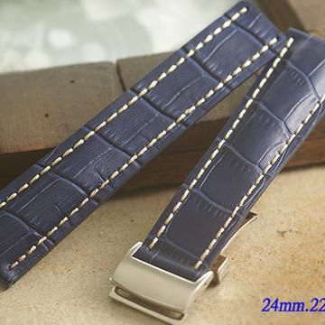 進口 加厚 BREITLING 百年靈代用摺疊扣錶帶 ( 24mm.22mm.)