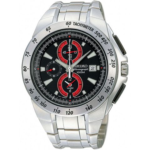 SEIKO 精工 Chronograph 三眼計時碼錶 SNAB07J1