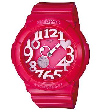 CASIO 卡西歐 Baby-G 魔幻立體霓虹腕表-粉紅面 _43mm