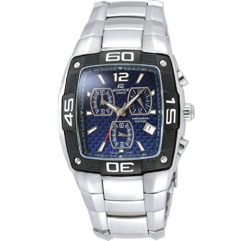 CASIO EDIFICE系列 時尚三眼賽車錶(藍)