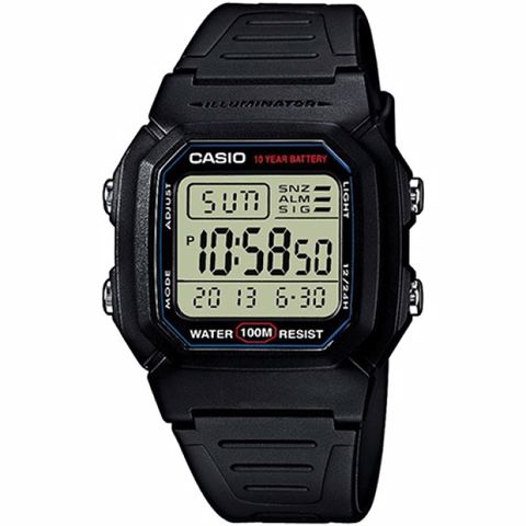 【CASIO 卡西歐】經典復古數位電子錶(W-800H-1AVDF)
