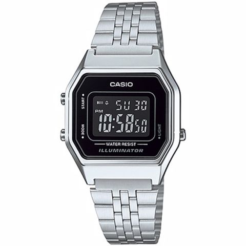 CASIO 卡西歐 復古數字型電子系列錶款-黑/28.6mm /LA680WA-1BDF