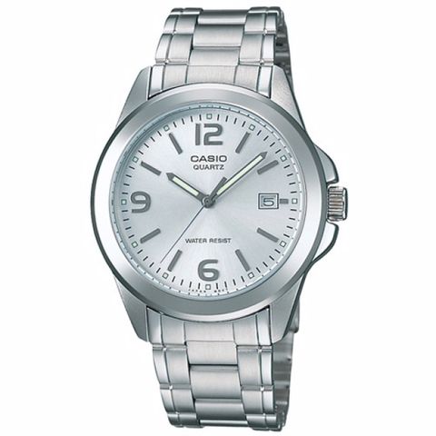 【CASIO 卡西歐】CASIO 都會紳士風格指針錶-銀-MTP-1215A-7A