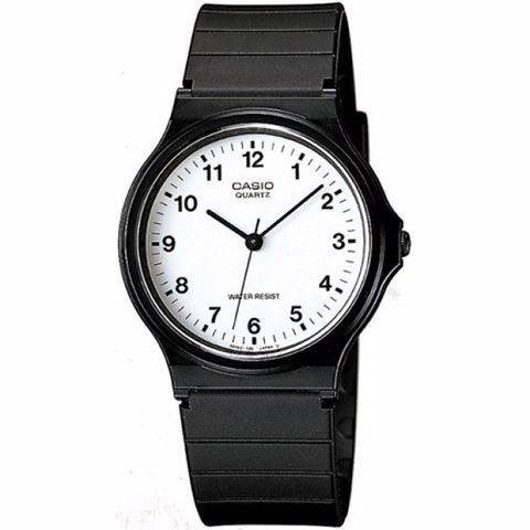 【CASIO 卡西歐】 極簡時尚指針石英錶-白面/MQ-24-7BLDF