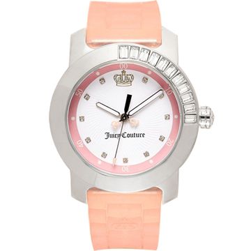 Juicy Couture 晶鑽色彩美人腕錶(J1900734)-粉
